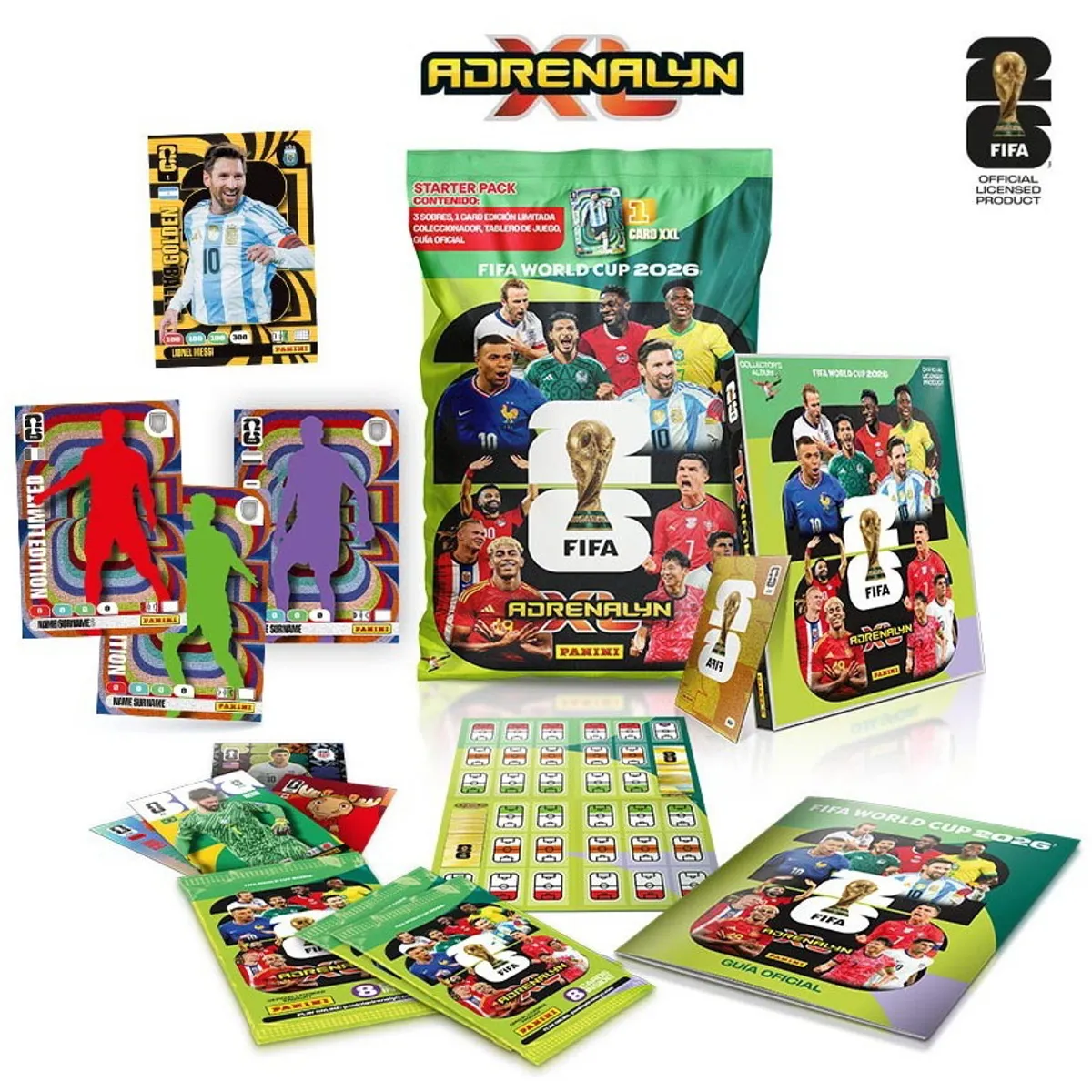 ANTARTICA LIBROS - Starter Pack Deluxe Adrenalyn Xl. Fifa World Cup 2026