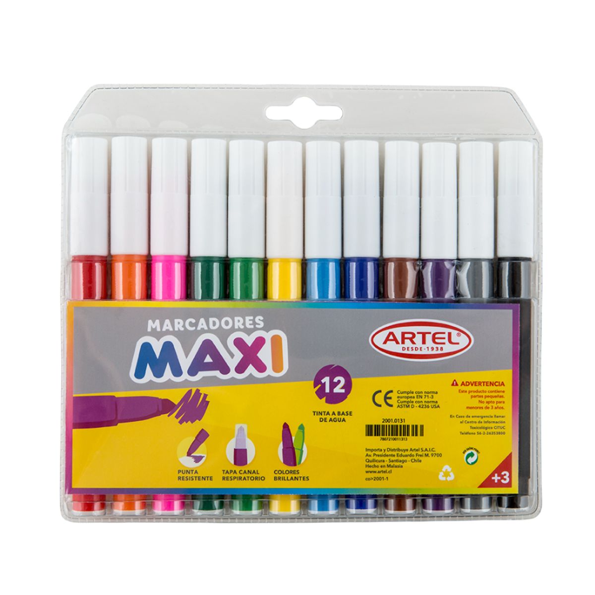 ARTEL - Estuche 12 marcadores Maxi ARTEL