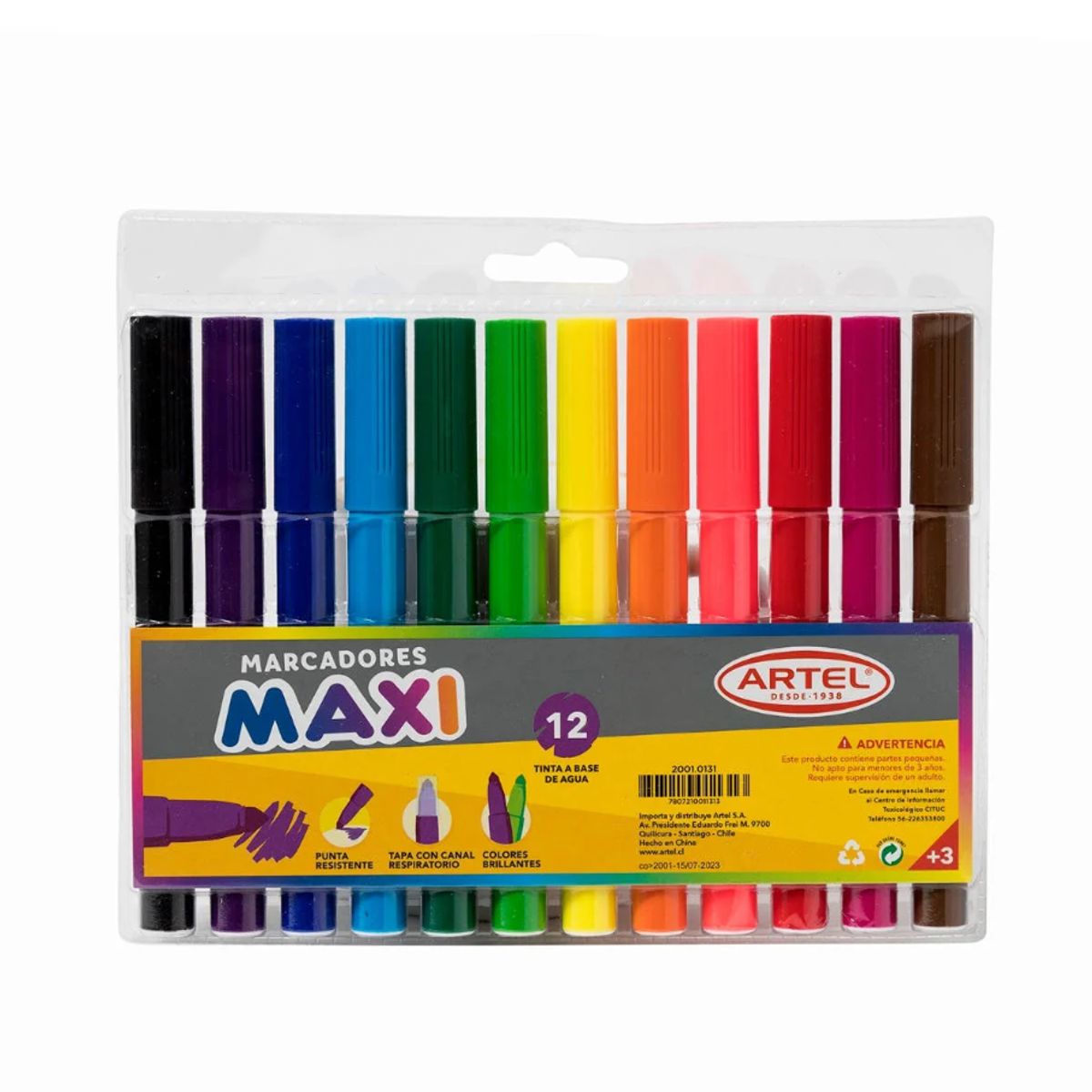 ARTEL - Estuche 12 marcadores Maxi ARTEL