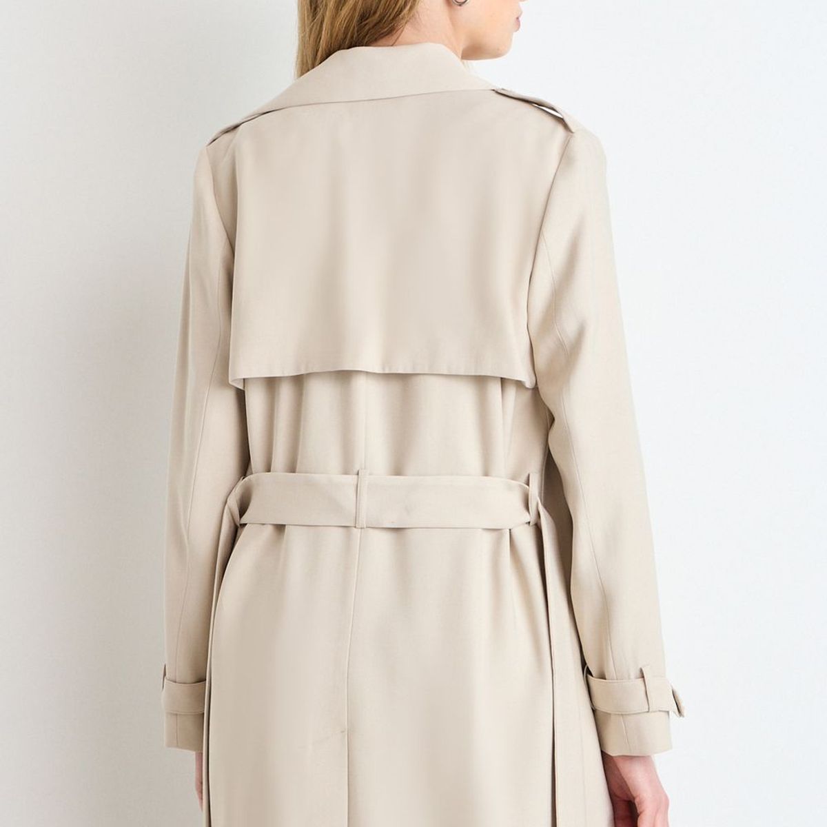 IO - Trench Liso Mujer Beige Io