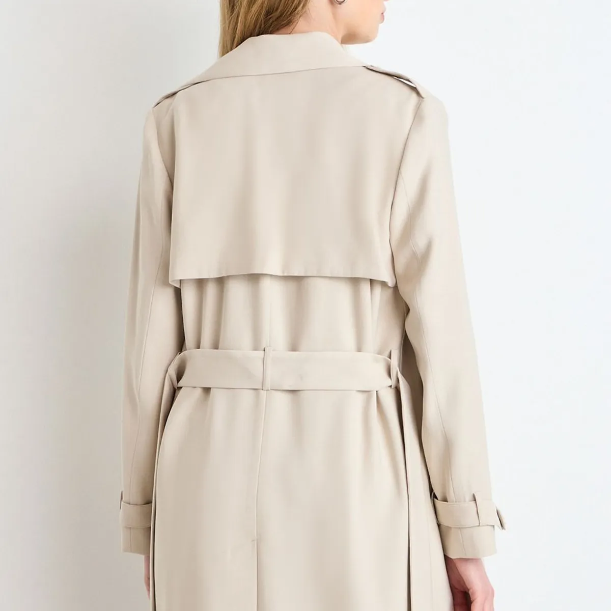 IO - Trench Liso Mujer Beige Io