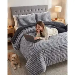 GENERICO - Plumon 2 plazas Diseño Pana Moderno con Chiporro