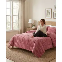 GENERICO - Plumon 2 plazas con chiporro diseño de Pana Terciopelo