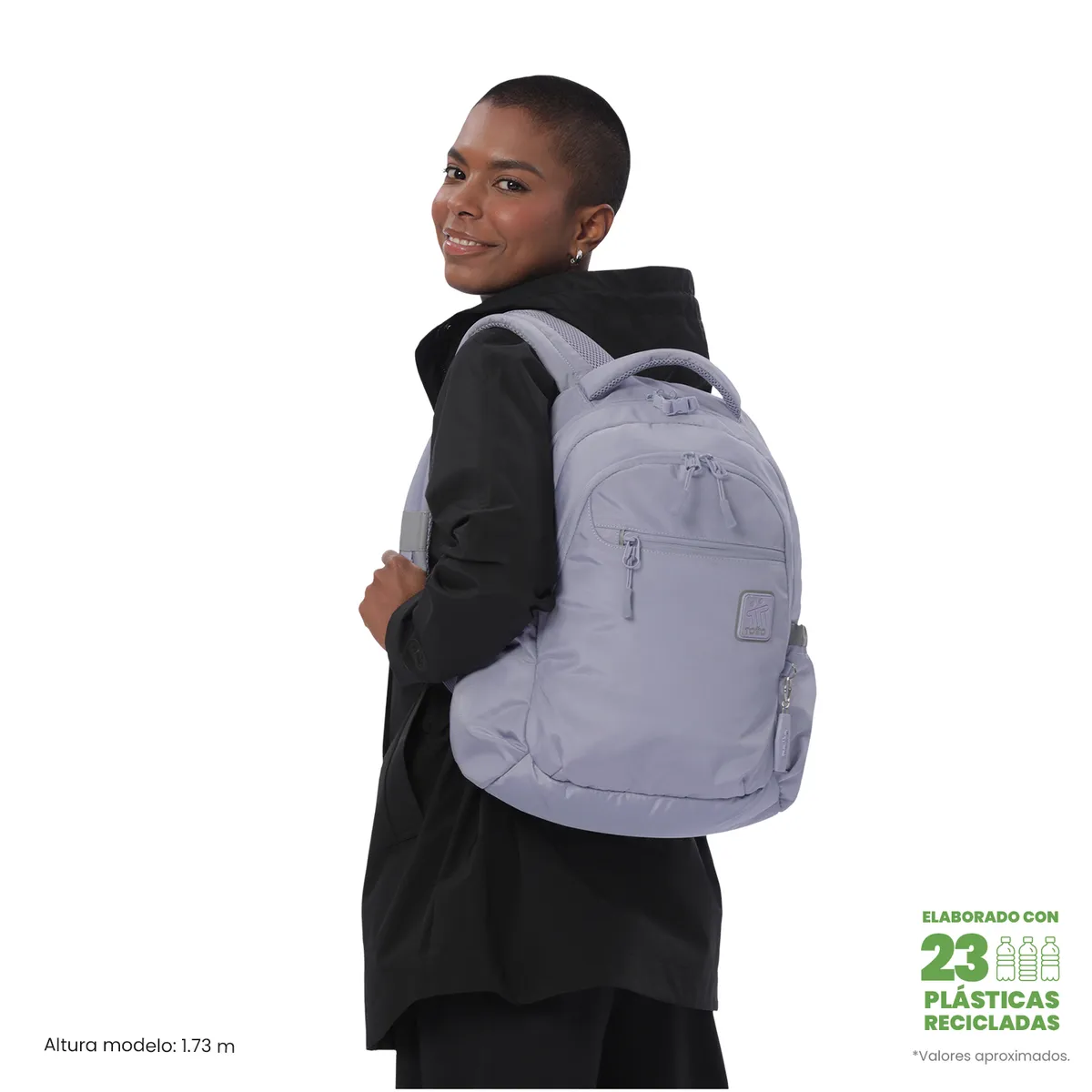TOTTO - Mochila Universitario Misisipi 2.0 Porta PC 14 Morado