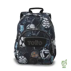 TOTTO - Mochila Escolar Juvenil Porta PC 13 Gommas Negro