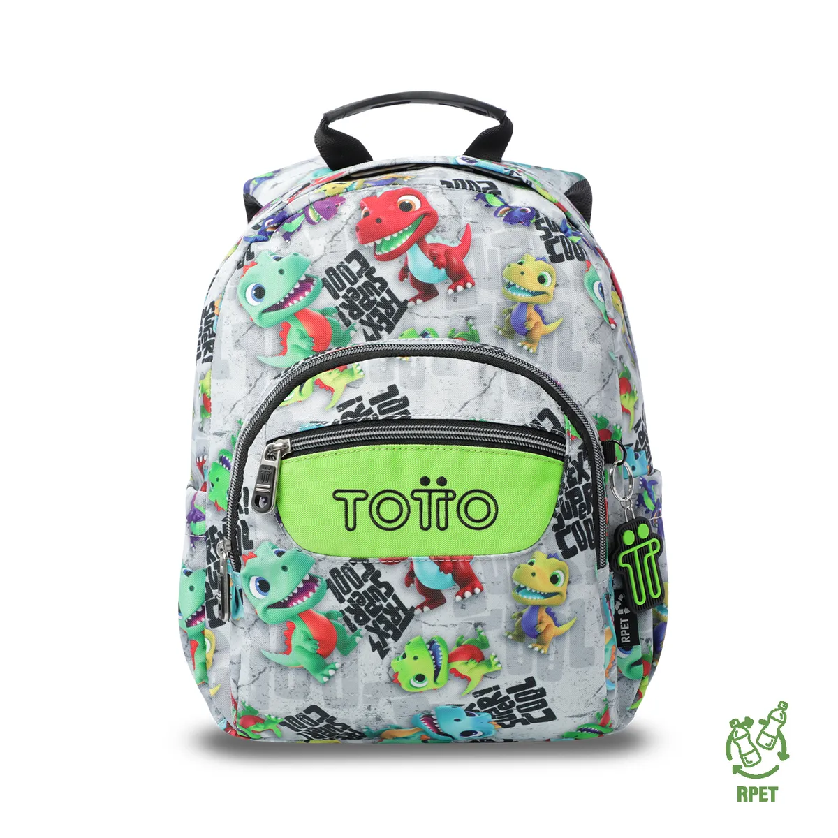 TOTTO - Mochila Escolar Juvenil Porta Tablet 10  Tempera Gris