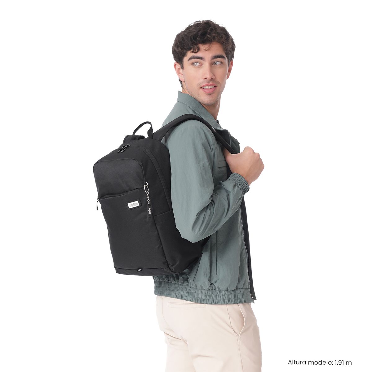 TOTTO - Mochila Universitario  Flint Negro