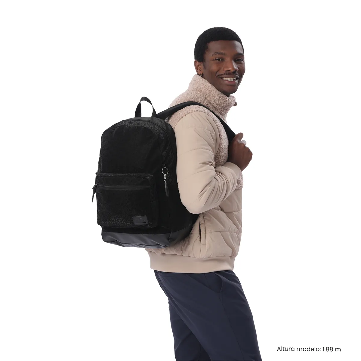 TOTTO - Mochila Universitario  Tocax Porta PC 14 Negro