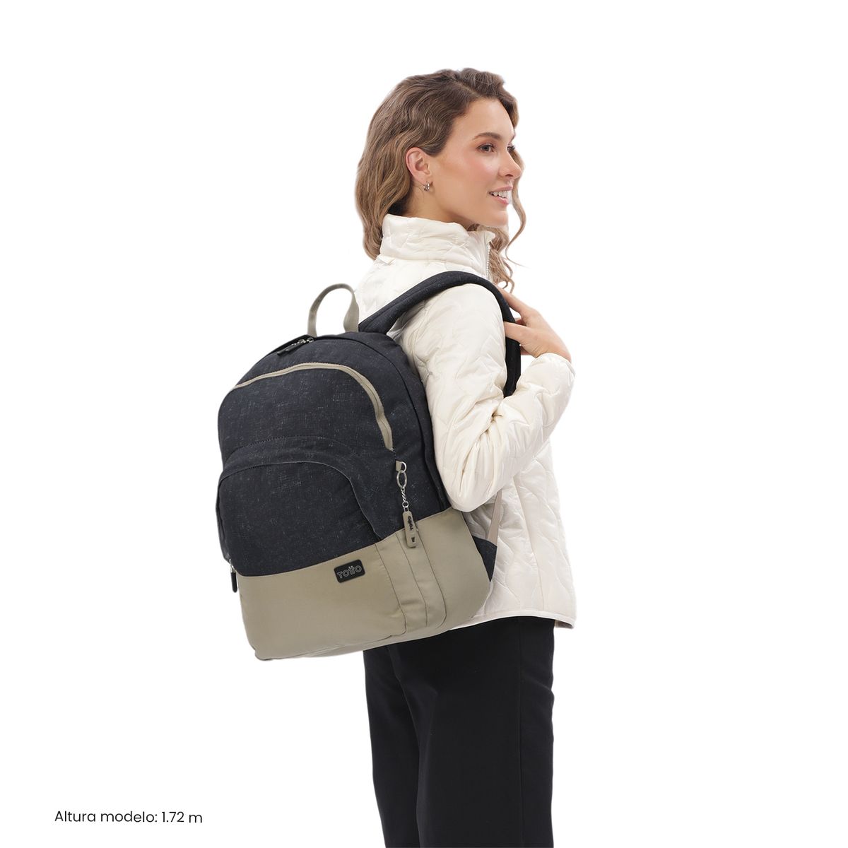 TOTTO - Mochila Universitario  Toluca 2.0 Porta PC 16 Negro