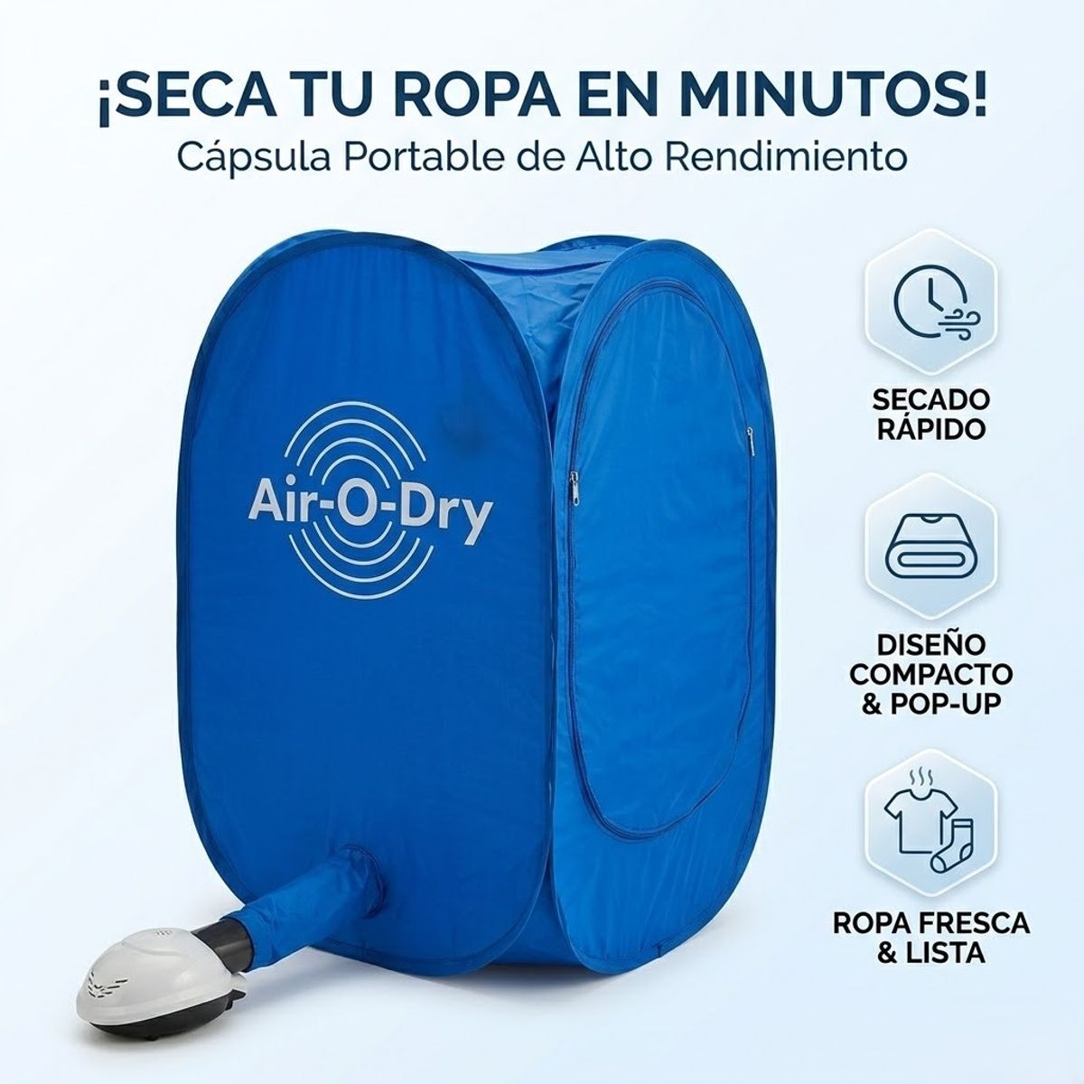 MOVI - Secadora Portátil de Ropa Plegable 1kg.