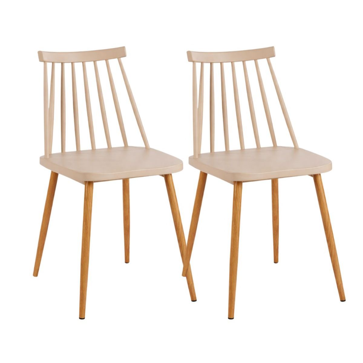 HABITA2 CHILE - Pack 2 Sillas de Comedor Resistentes Royal