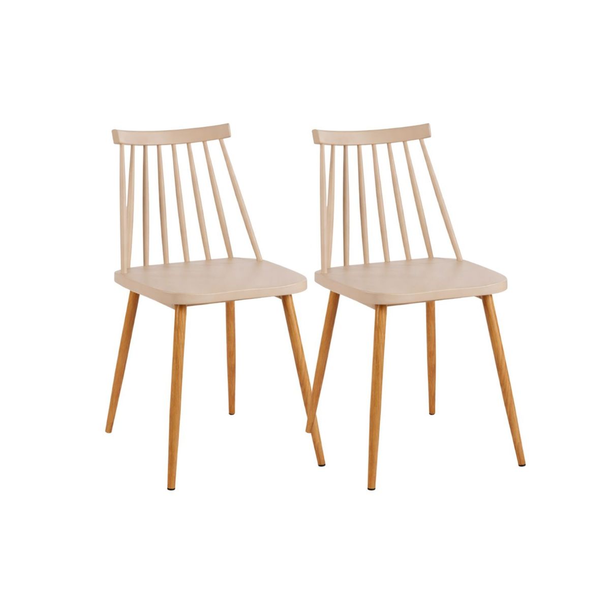 HABITA2 CHILE - Pack 2 Sillas de Comedor Resistentes Royal