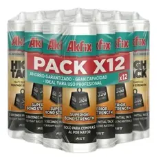 AKFIX - Pack 12 Adhesivo High Tack Polimero Hibrido Pega Todo