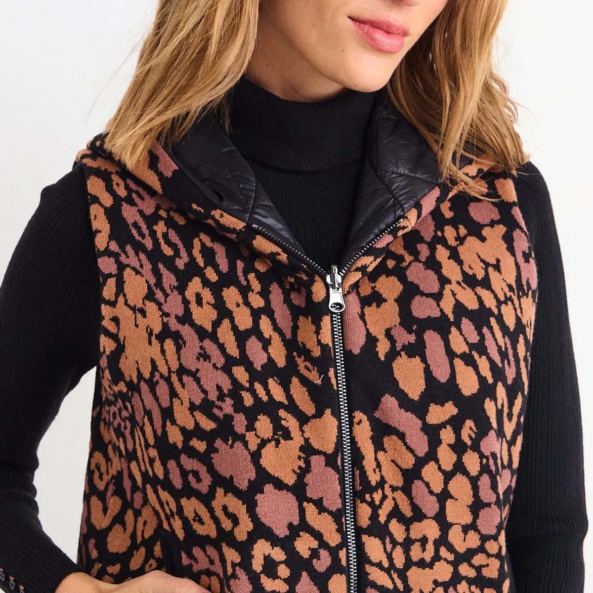 IO - Parka Reversible Mujer Café Io