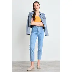 IO - Jeans Liso Mujer Celeste