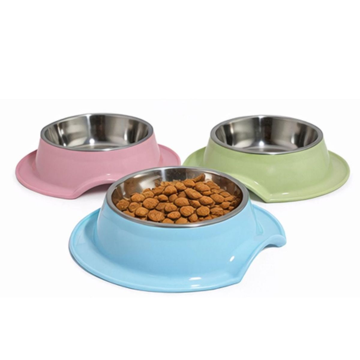Plato Antihormigas Acero Inoxidable Mascotas 21,5 cm - Verde, marca GENERICO - Foto Principal