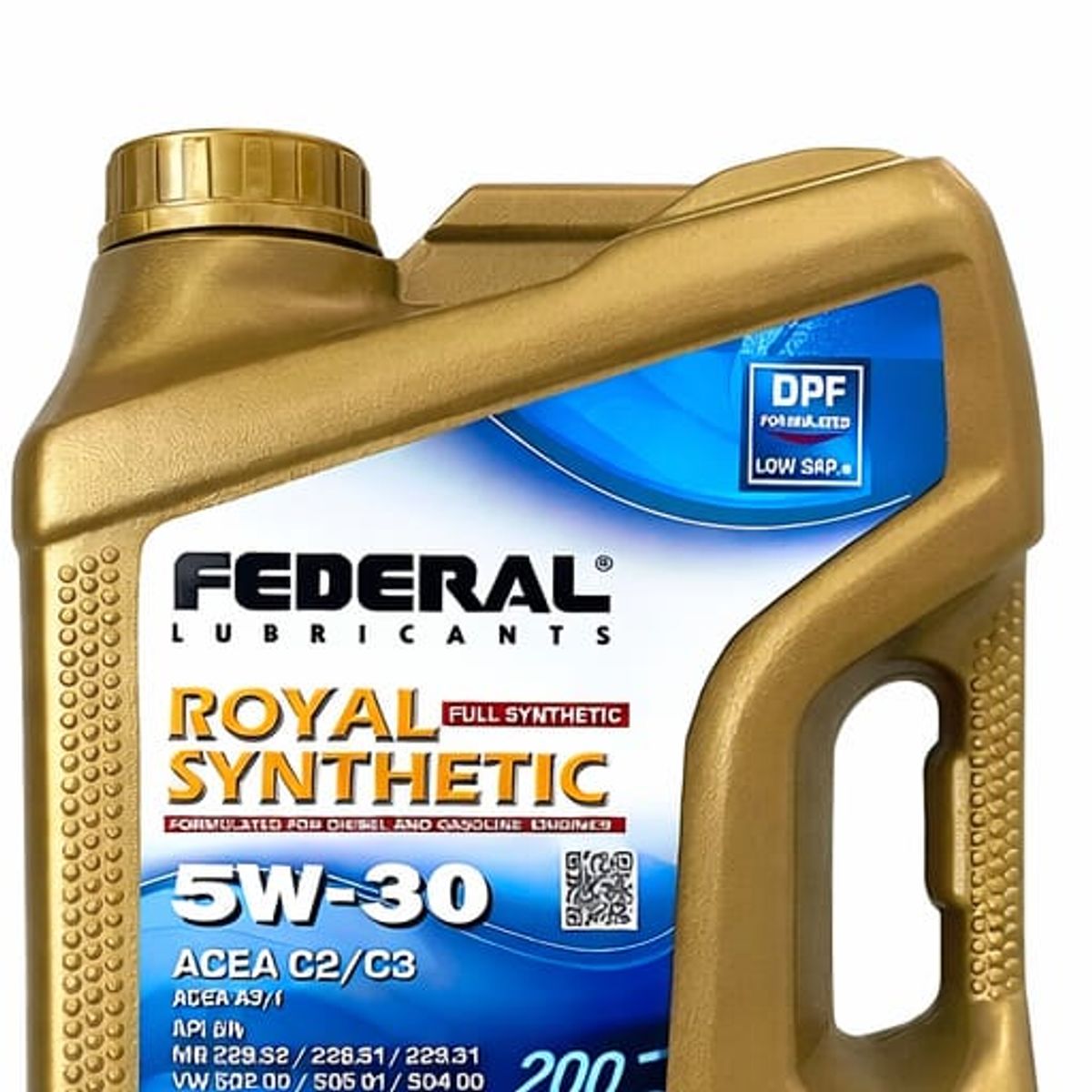 FEDERAL - Aceite Motor 5W-30 Federal Sintético Diesel y Gasolina API SNCF ACEA C2C3 4L