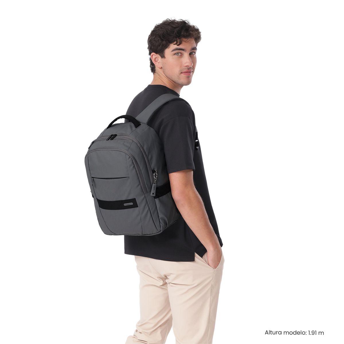 TOTTO - Mochila para Oficina PC 16 Wivetto 2.0 Mediano Gris