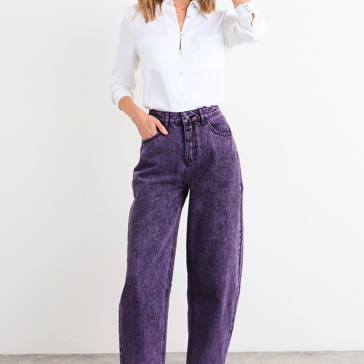 IO - Jeans Fantasia Mujer Morado Io