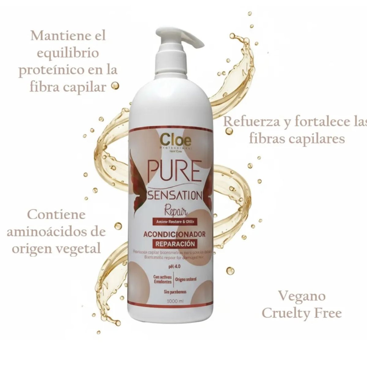 CLOE - Acondicionador Pure Sensation Repair Cloe 1000ML