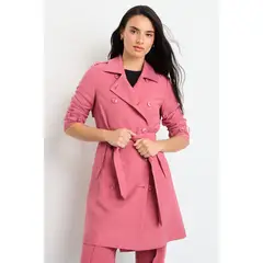 IO - Trench Liso Mujer Rosado