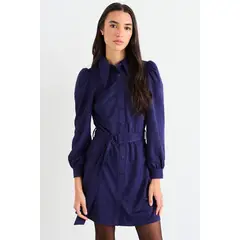 IO - Vestido Liso Mujer Azul