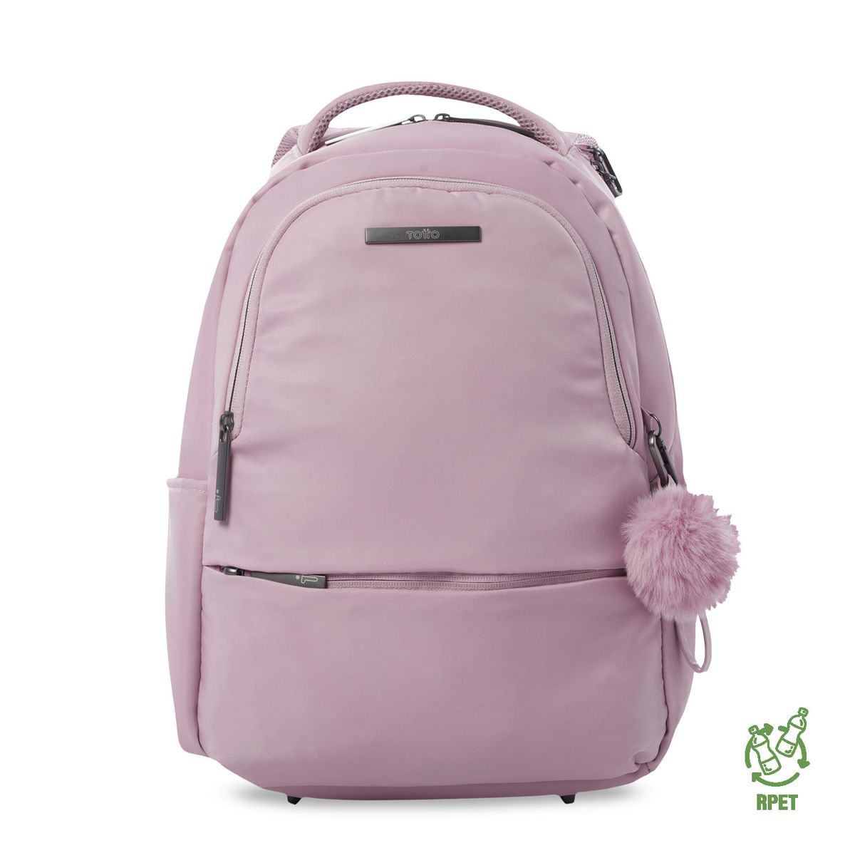 TOTTO - Mochila para Oficina PC 14 Adelaide 2 2.0 Mediano Rosado