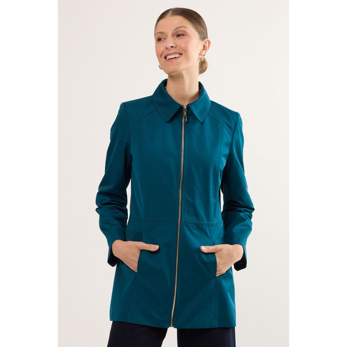 MA GRIFFE - Trench Mujer Petroleo Magriffe