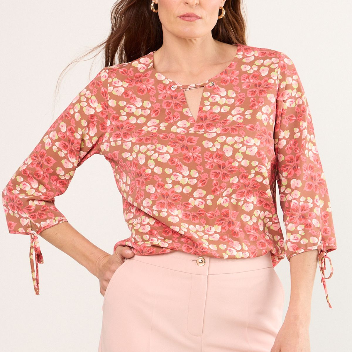 MA GRIFFE - Blusa Fantasia Mujer Fucsia Magriffe