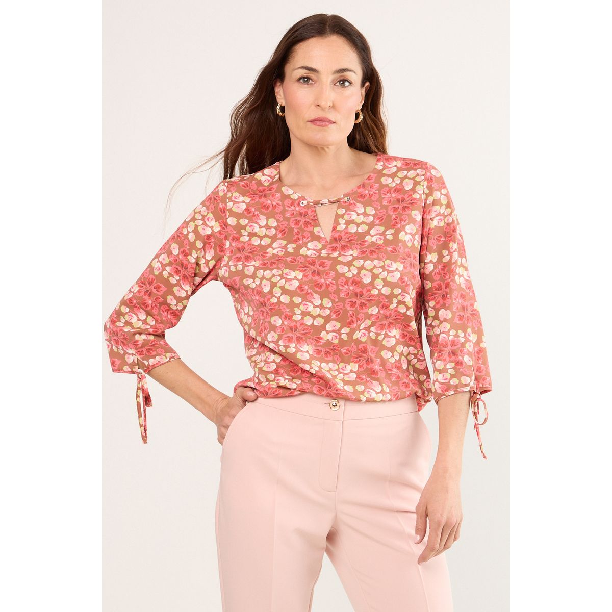MA GRIFFE - Blusa Fantasia Mujer Fucsia Magriffe