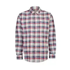 ROCKFORD - Camisa Algodón Orgánico Azul Hombre Flannel