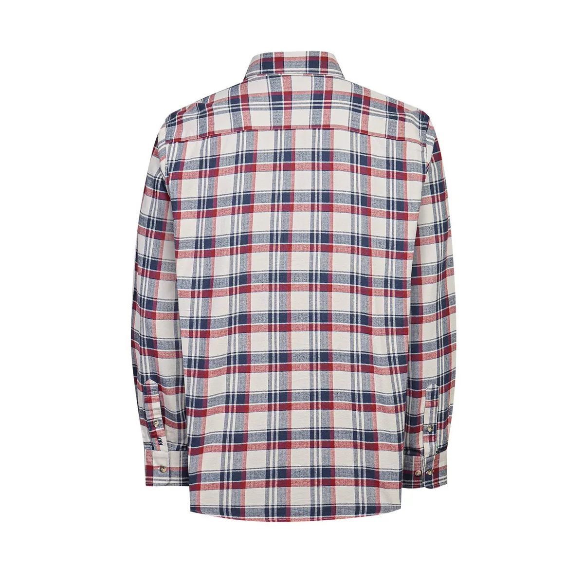 ROCKFORD - Camisa Algodón Orgánico Azul Hombre Flannel ROCKFORD