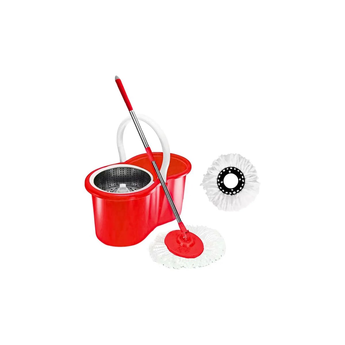 GENERICO - Trapeador Giratorio Mopa Para Piso Mopa Giratorio 360° Balde