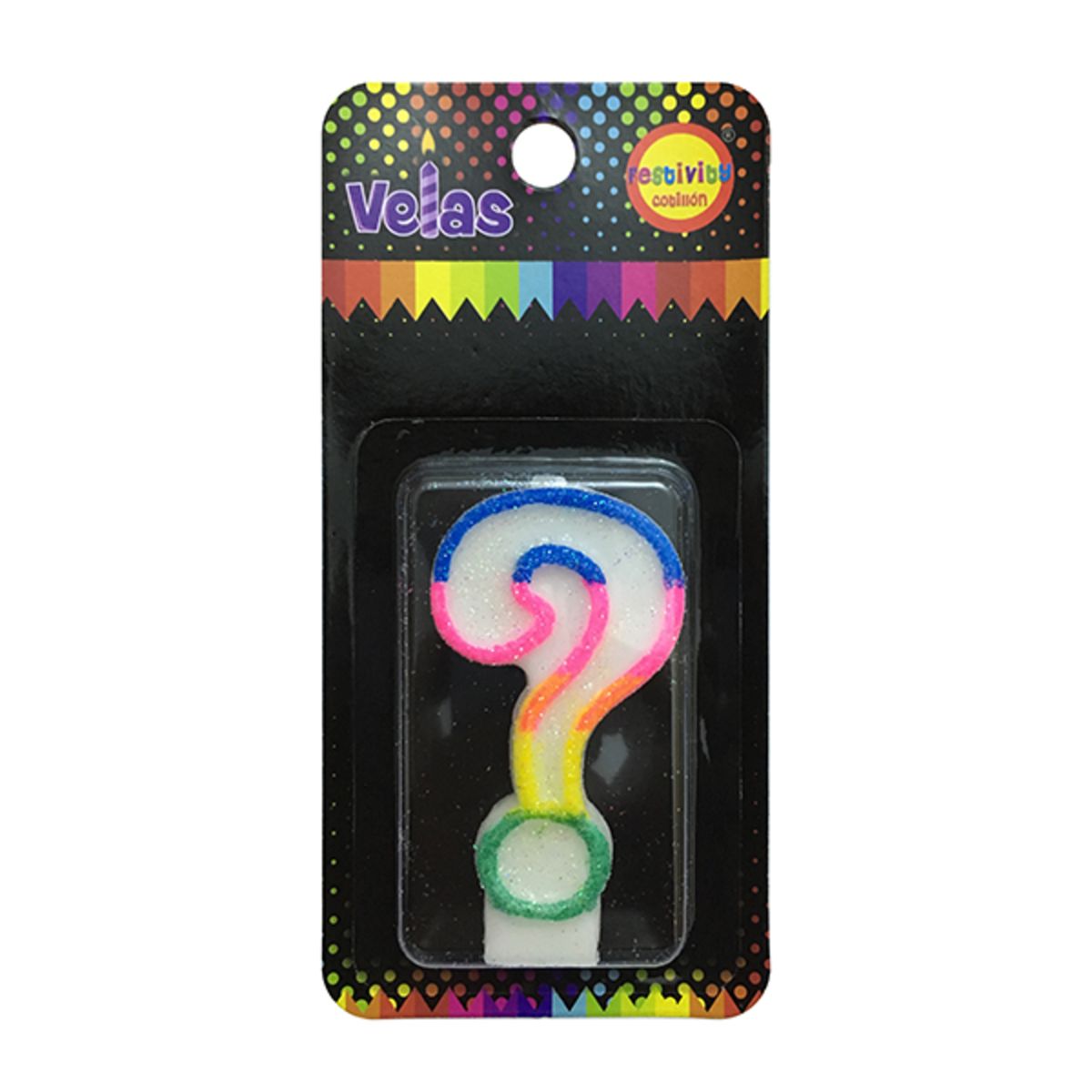 GENERICO - VELA NUMERAL GLITTER  X1 UNI