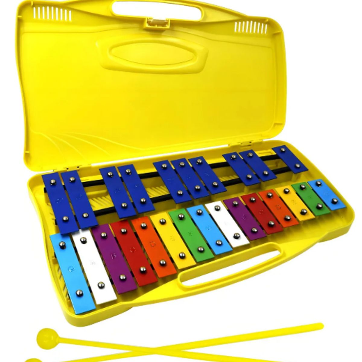 GENERICO - Metalófono Escolares 25 Notas Cromático Percusión Colores