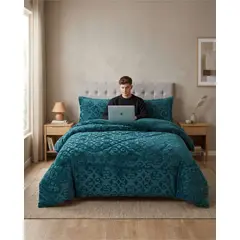 GENERICO - Cubrecama 2 plazas con Chiporro diseño Relieve