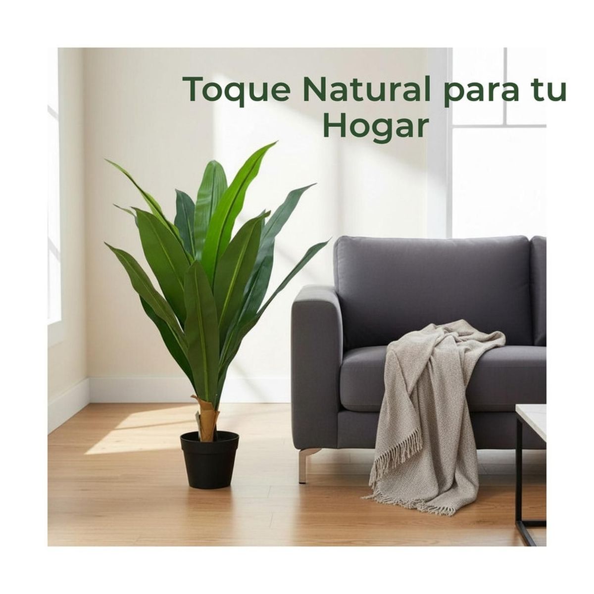 MOBII - Planta Artificial Dracaena Hojas Largas 90 cm