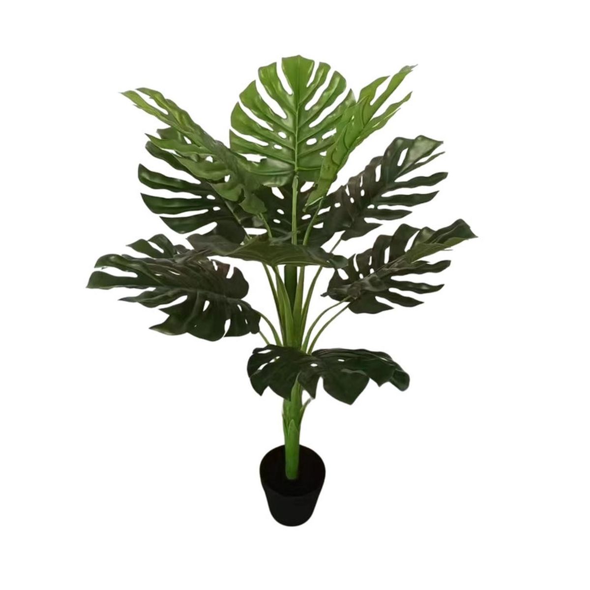 MOBII - Planta Artificial Monstera Hoja Grande 120 cm