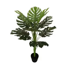 MOBII - Planta Artificial Monstera Hoja Grande 120 cm