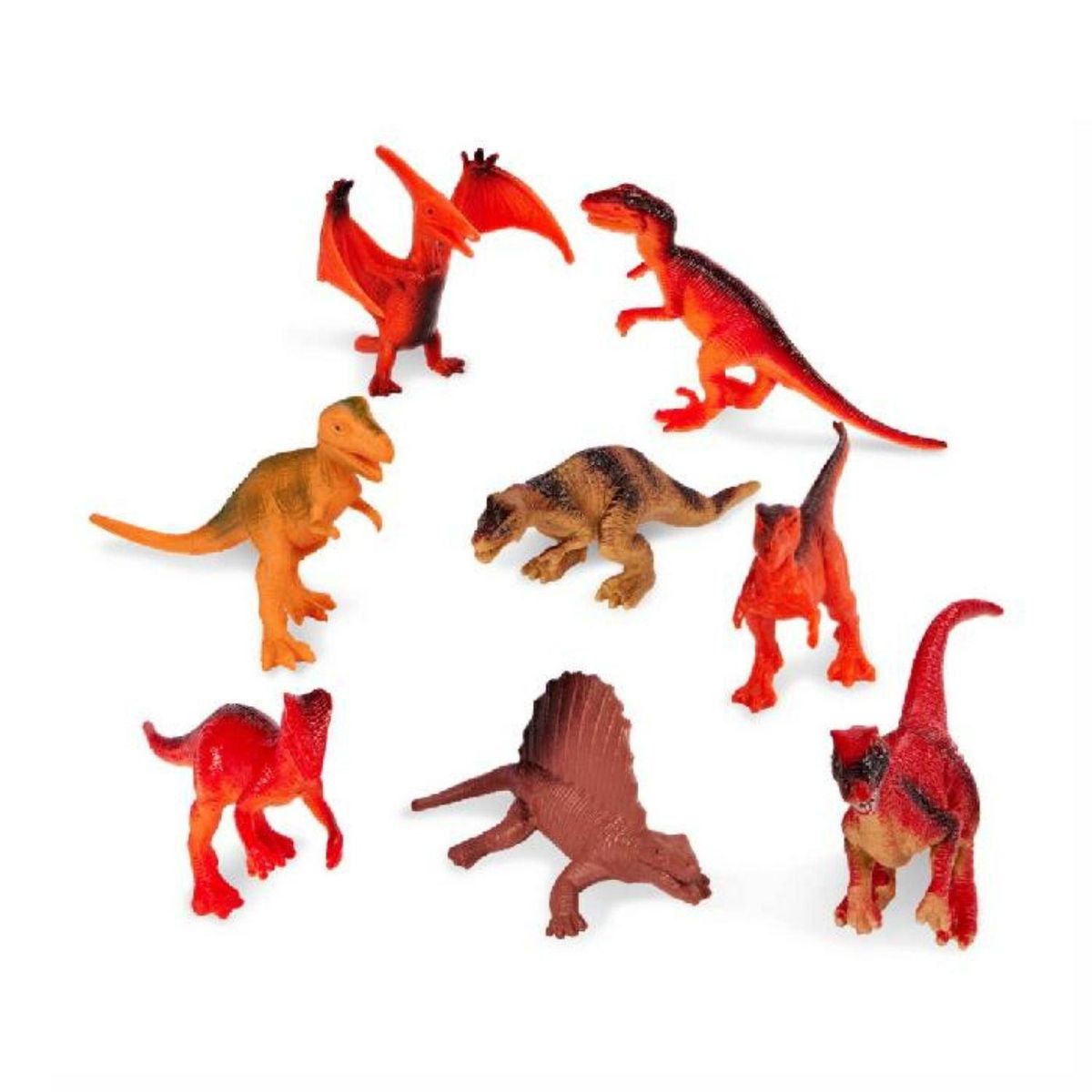 TERRA - Set Dinosaurios Carnivoros - 8 piezas