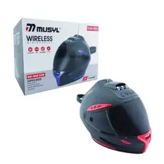GENERICO - PARLANTE SOLAR TIPO CASCO BLUETOOTH MUSYL M-60 USB-TF CON LED DE COLORES