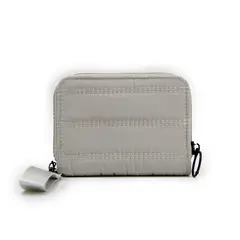 GENERICO - Billetera tarjetero monedero diseño alcochado liso