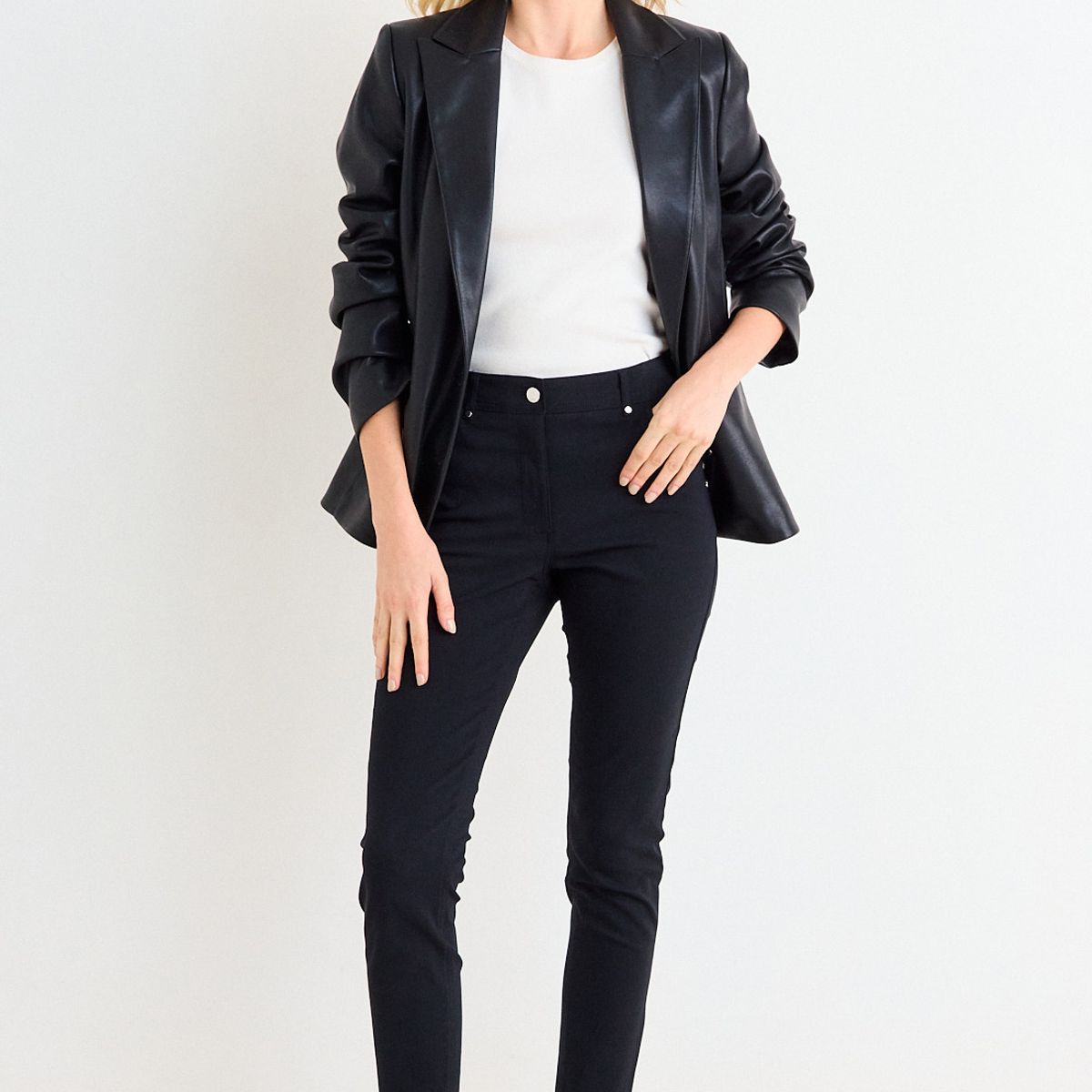 ASH - Pantalon Liso Mujer Negro Ash