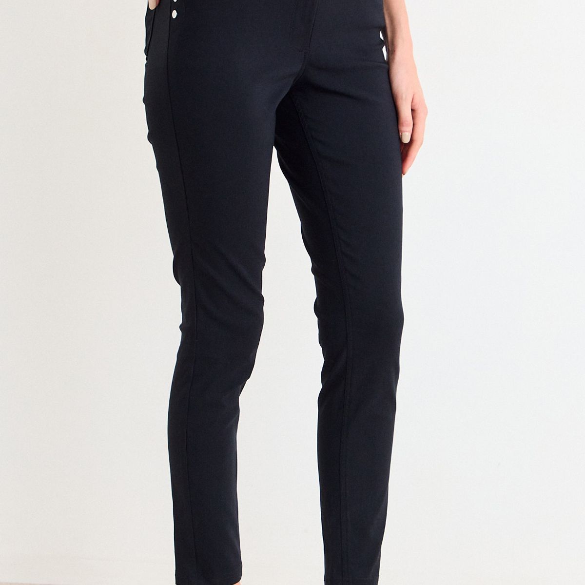 ASH - Pantalon Liso Mujer Negro Ash