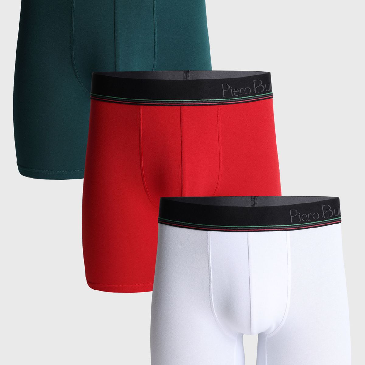 PIERO BUTTI - Boxer 3 Unidades Liso Multicolor Piero Butti PIERO BUTTI