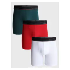 PIERO BUTTI - Boxer 3 Unidades Liso Multicolor