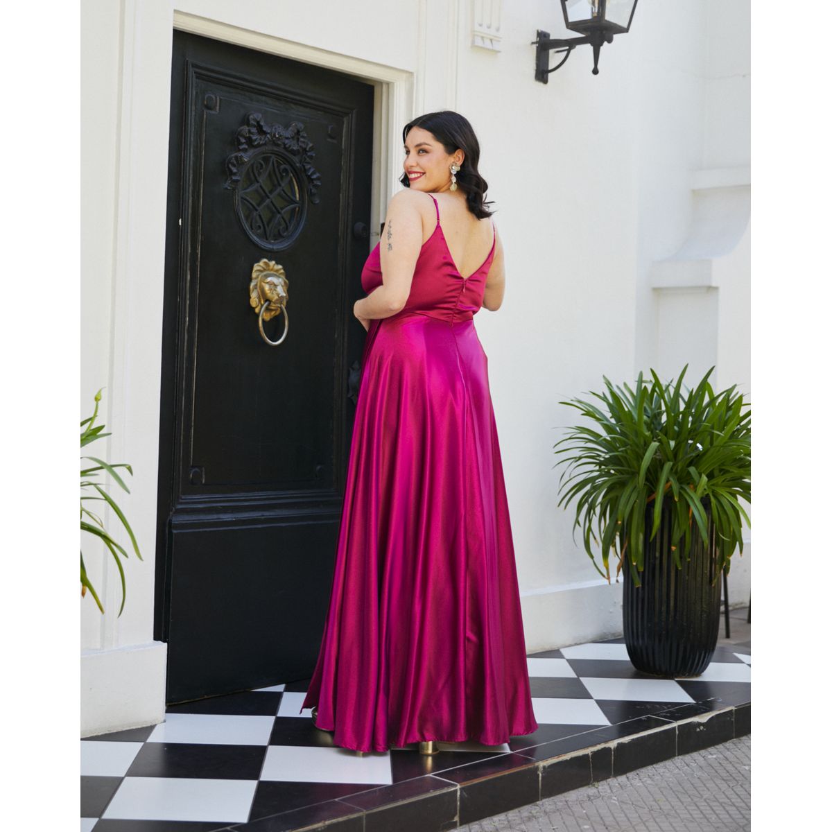 MI PLACARD - Vestido Largo de Fiesta Amaris Magenta