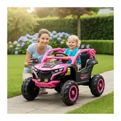 AUCKLAND OUTDOOR - Auto Eléctrico Infantil Buggy Nitro Batería Control Rosado