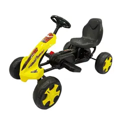 AUCKLAND OUTDOOR - Auto Eléctrico Go Kart Infantil Carrera Volt Amarillo