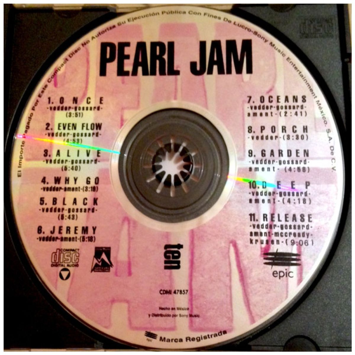 HITWAY MUSIC - PEARL JAM - TEN - CD